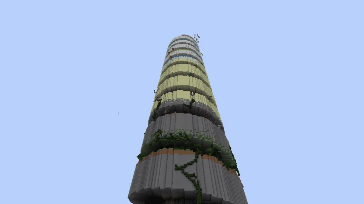 Parkour Spiral Infinite is an insane 500-block-high parkour map.