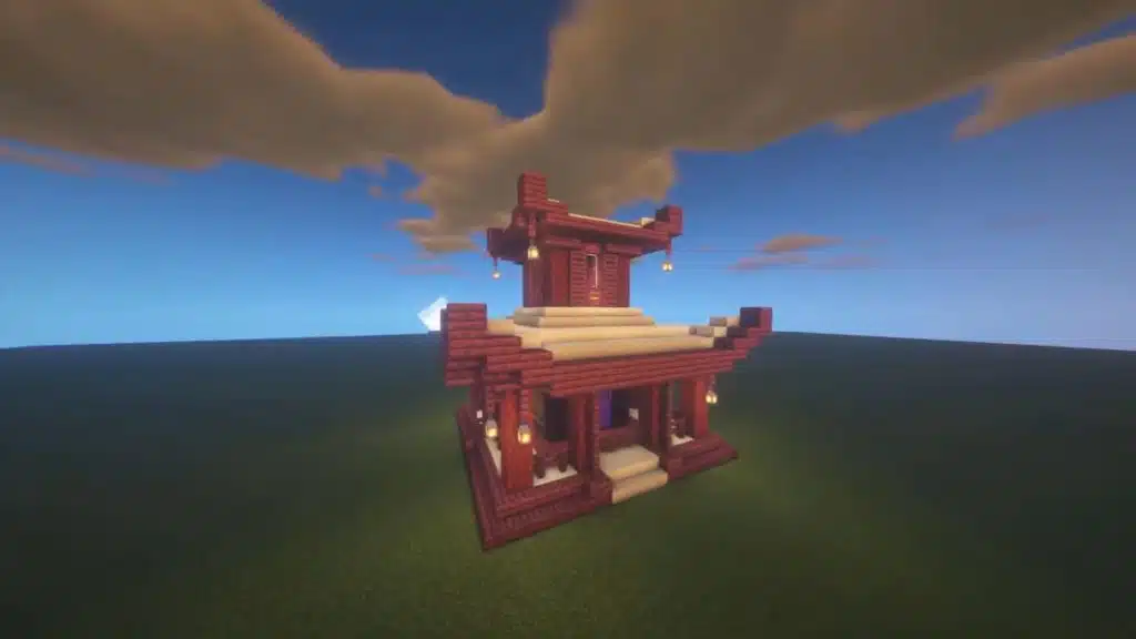 nether base ideas - Crimson Forest Fantasy Base