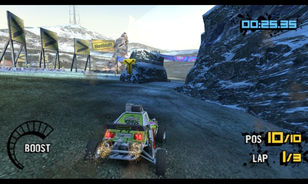 Motorstorm Arctic Edge ci porta nelle pianure ghiacciate per delle interessanti gare fuoristrada su PSP.
