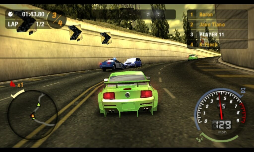 NFS: Most Wanted 5-1-0 è la versione PSP del famoso gioco di corse uscito nel 2005.