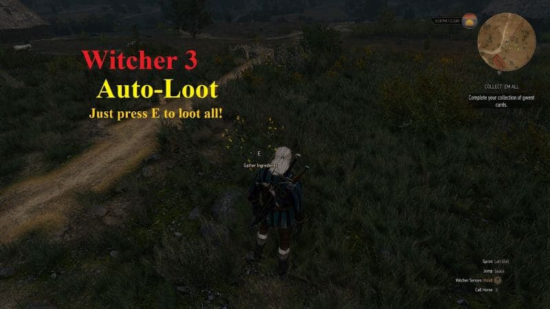 witcher 3 jump in shallow water