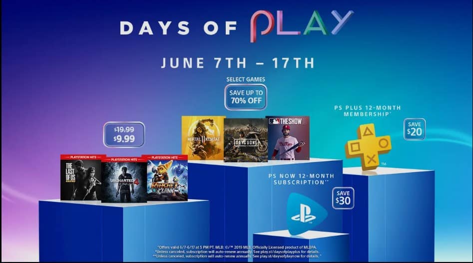 Days of deals play june 2020