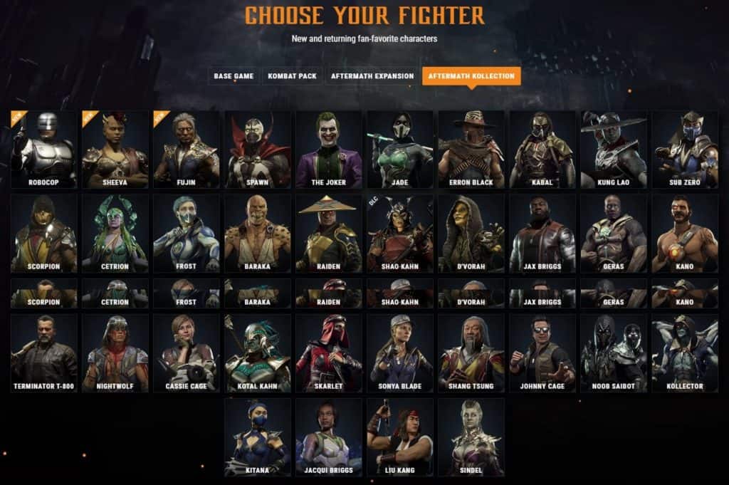 mk 11 dlc characters