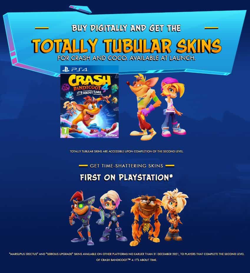 Rumor Crash Bandicoot 4 Ps4 Exclusive Skins Leaked