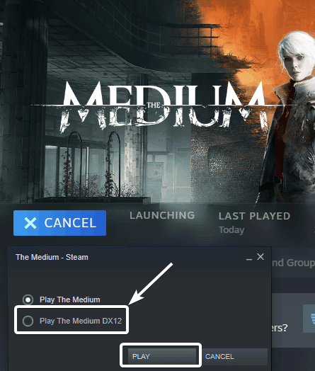 The Medium RTX Option Greyed