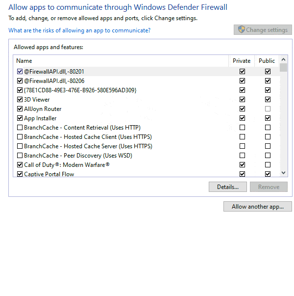 Allowing Roblox to pass through your Windows Firewall can potentially fix the Roblox 279 Error Code