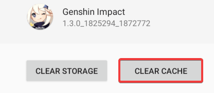 Clearing cache will remove any temporary files attached to Genshin Impact