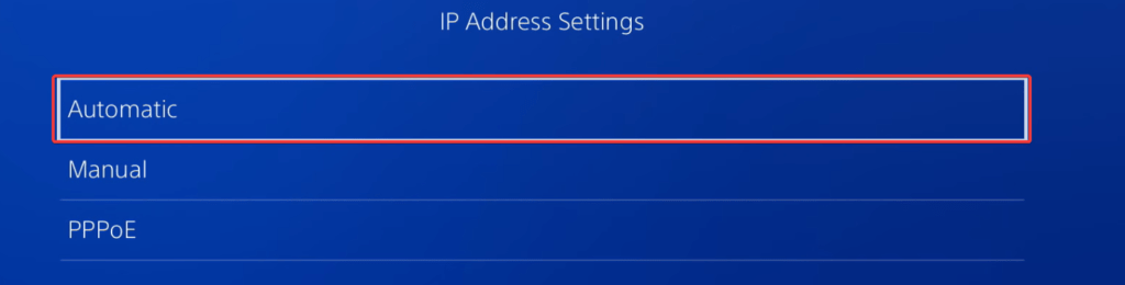 Here, you can adjust the specific IP Address Settings