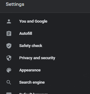 Scroll down in Google Chrome settings to find the Reset and Cleanup section