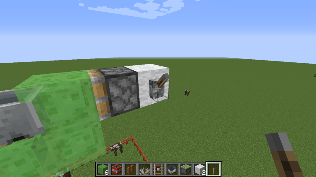 Add a Piston Facing the Slime