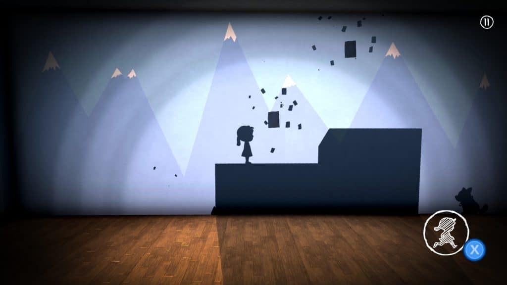 The screenshot shows a puzzle. The gameplay is one of the strongest points in our In My Shadow review