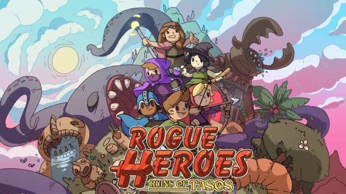 Rogue Heroes: Ruins of Tasos Artwork featuring different classes