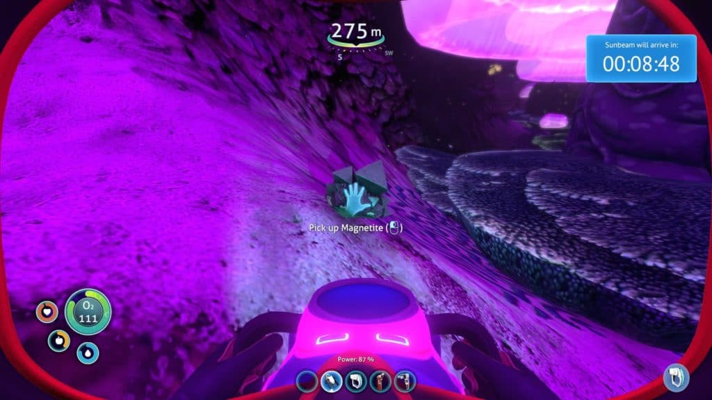 A Magnetite in the Jellyshroom Cave Subnautica