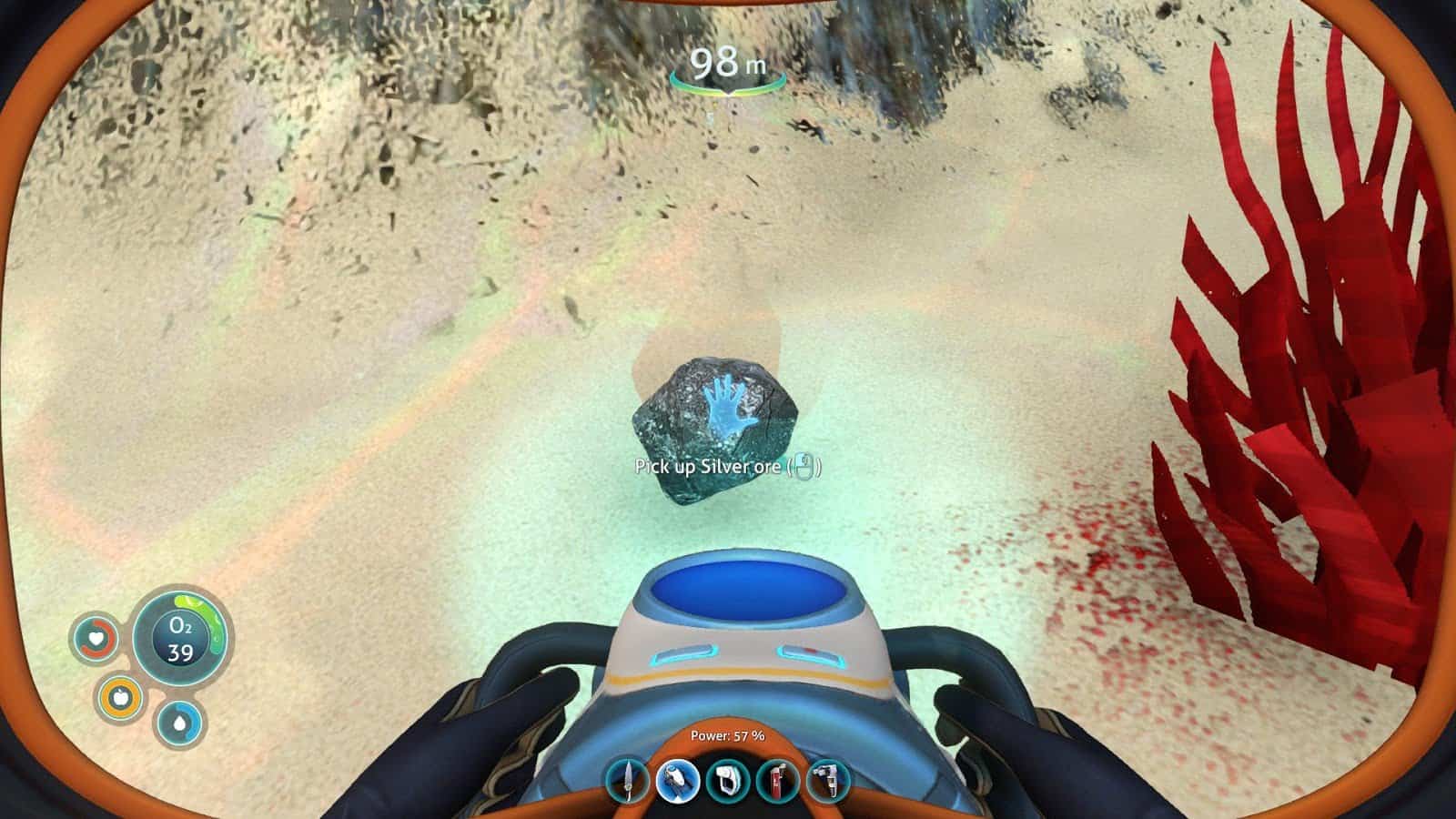 Silver in Subnautica