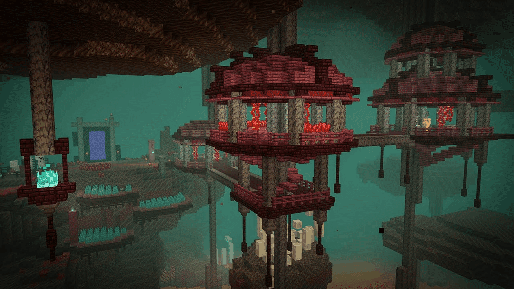 Cette forteresse du Nether est une excellente idée pour vos prochains projets Minecraft.