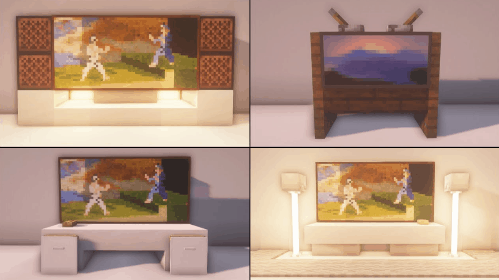 These TVs are a great idea for your next Minecraft projects.