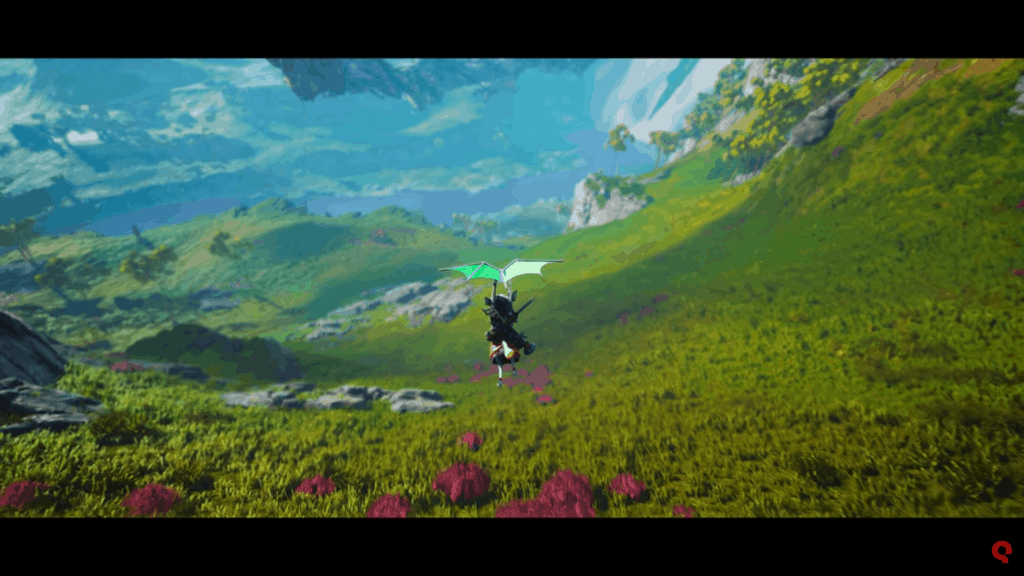 A screenshot from the Biomutant world trailer