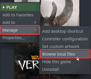 You can browse the local files of any Steam game through the client using this option