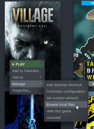 You can browse the local files of any game in Steam