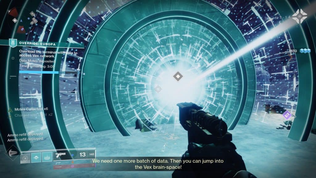 Steal data banks from the Vex to progress faster inDestiny 2 Override Europa