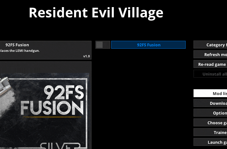 To install install mods for Resident Evil Village, you need to enable them as well