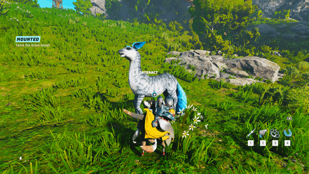Taming the first Biomutant mount
