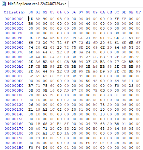 Changing Hex Values in HxD will fix the Nier Replicant ultrawide issues