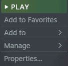 Every Steam game has this section, and you can adjust different settings by clicking on Properties