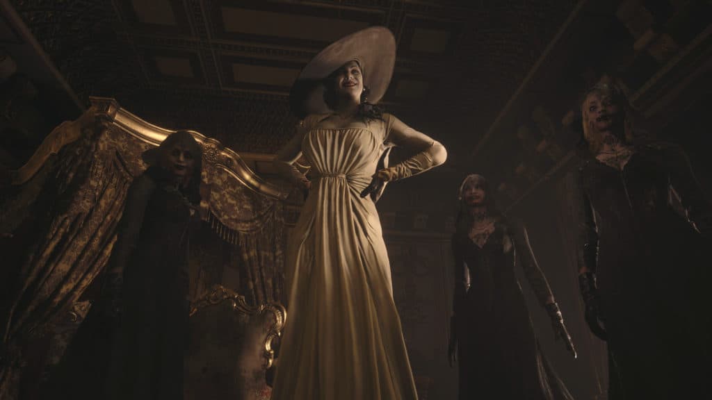 Lady Dimitrescu and her daughters in Resident Evil 8 Village
