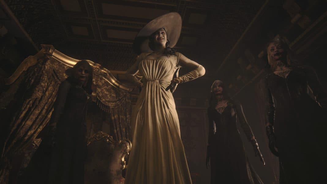 Lady Dimitrescu and her daughters in Resident Evil 8 Village