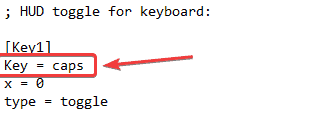 You can bind another key to these options by adjust the value of the first "key"