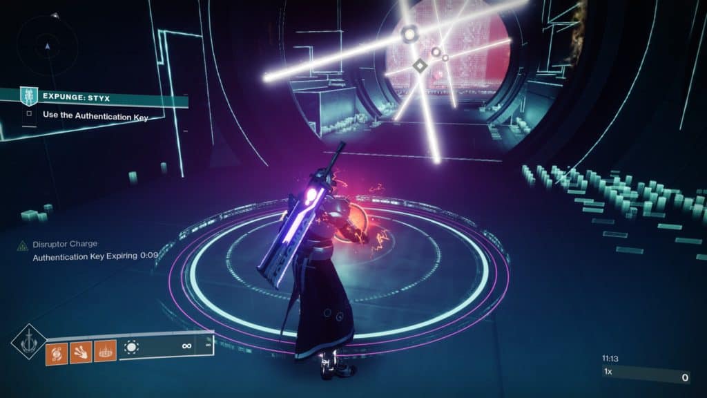 Use Authentication Keys in to lower the protective barrier of the Vex Cyclops.