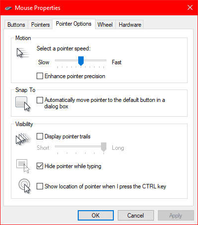 Windows Mouse Settings