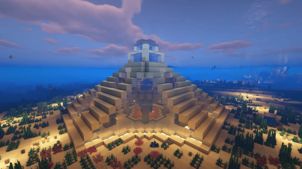 Minecraft Underwater Pyramid Base Idea Video Tutorial