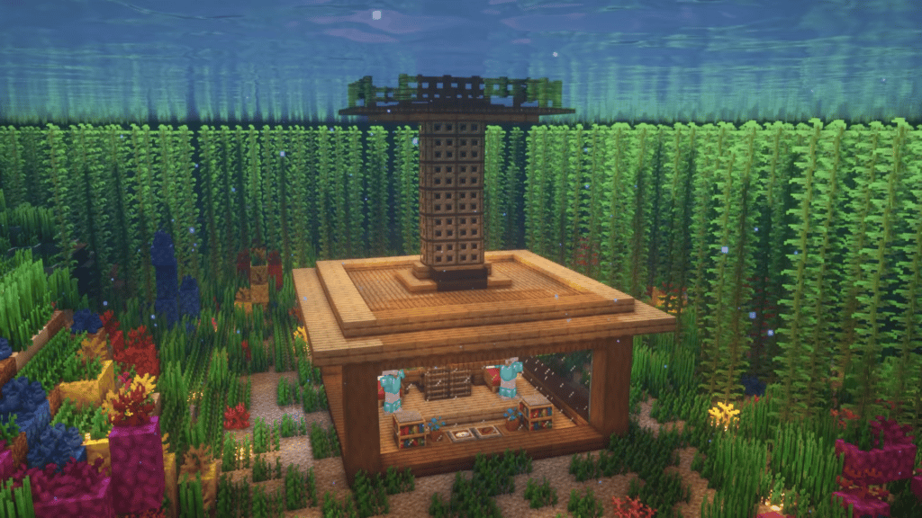 Minecraft Simple Starter Underwater Base Idea 