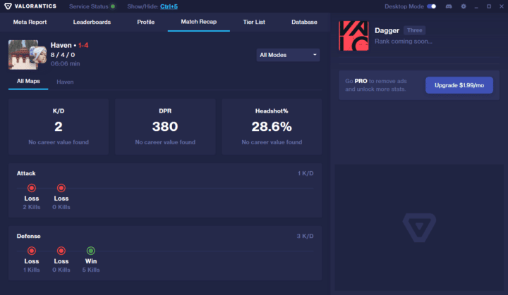 Best Overlay Application to track Valorant Win Rate