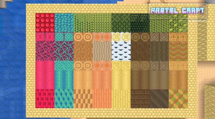 Pastel Craft Cute Texture Pack for Minecraft 1.17
