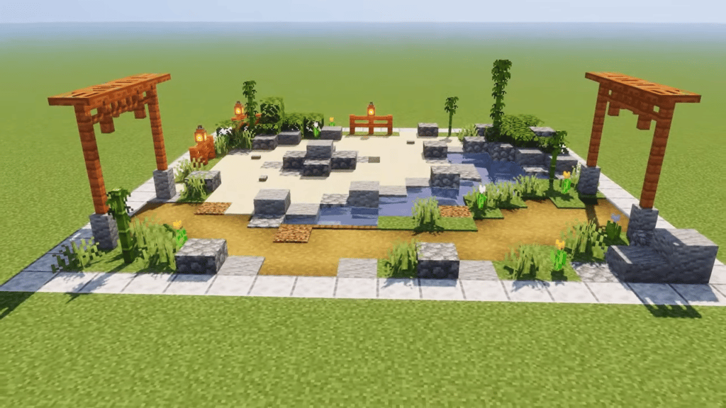 How To Make A Zen Garden In Minecraft - Garden Design Ideas