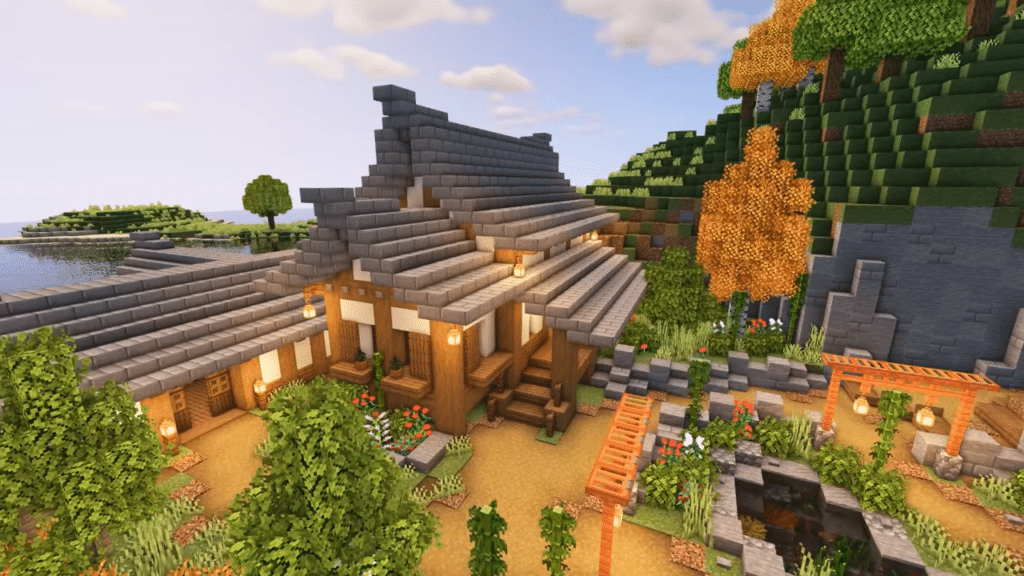 Temple Home Minecraft Minecraft house ideas