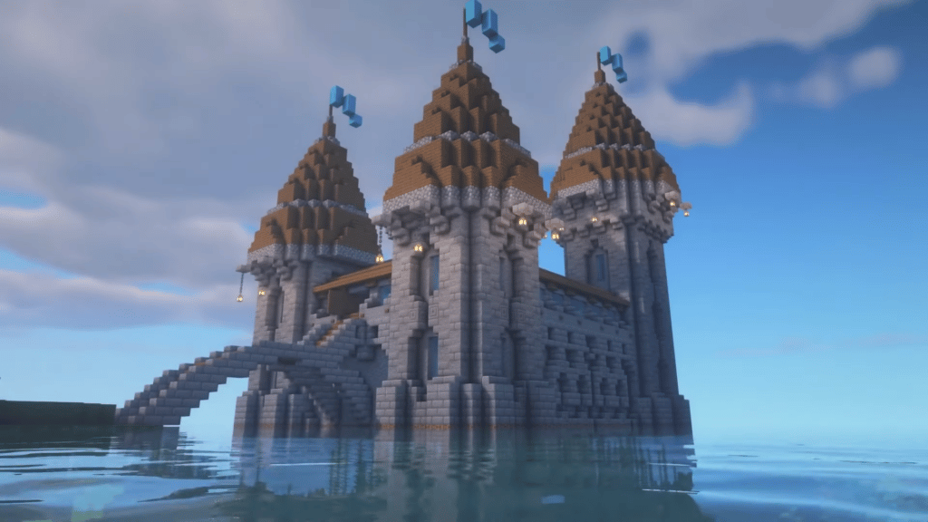 Чертежи средневекового замка в Minecraft