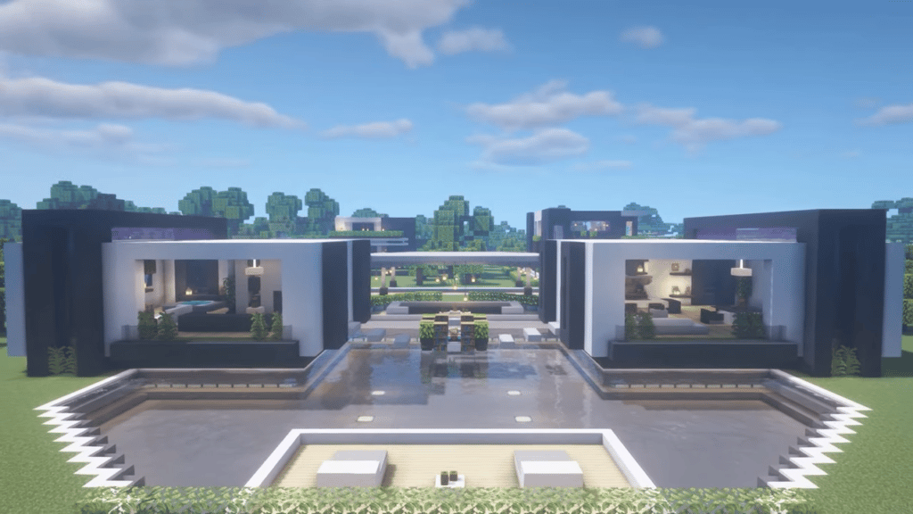 minecraft mansion house plans