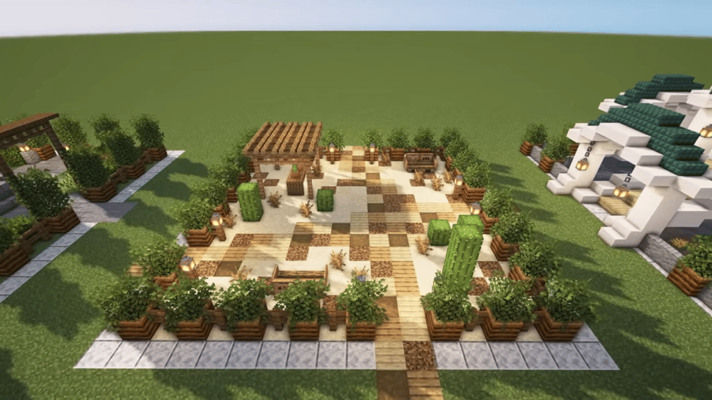 Desert Minecraft Garden