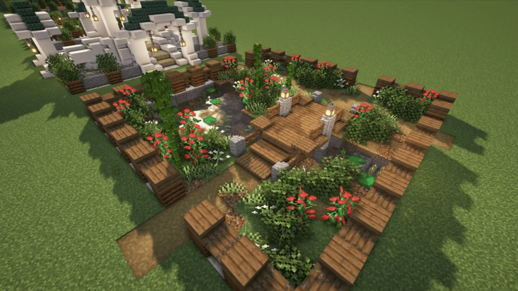 pretty minecraft garden ideas