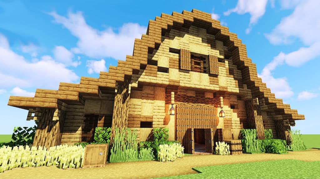 minecraft barn farm