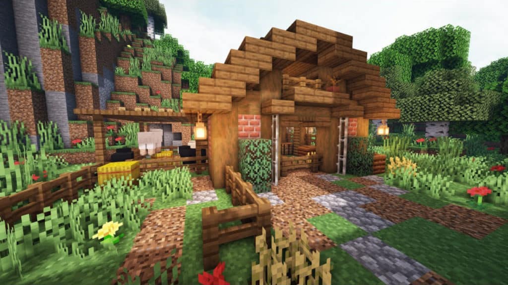 Minecraft Small Barn Building Idea Survival