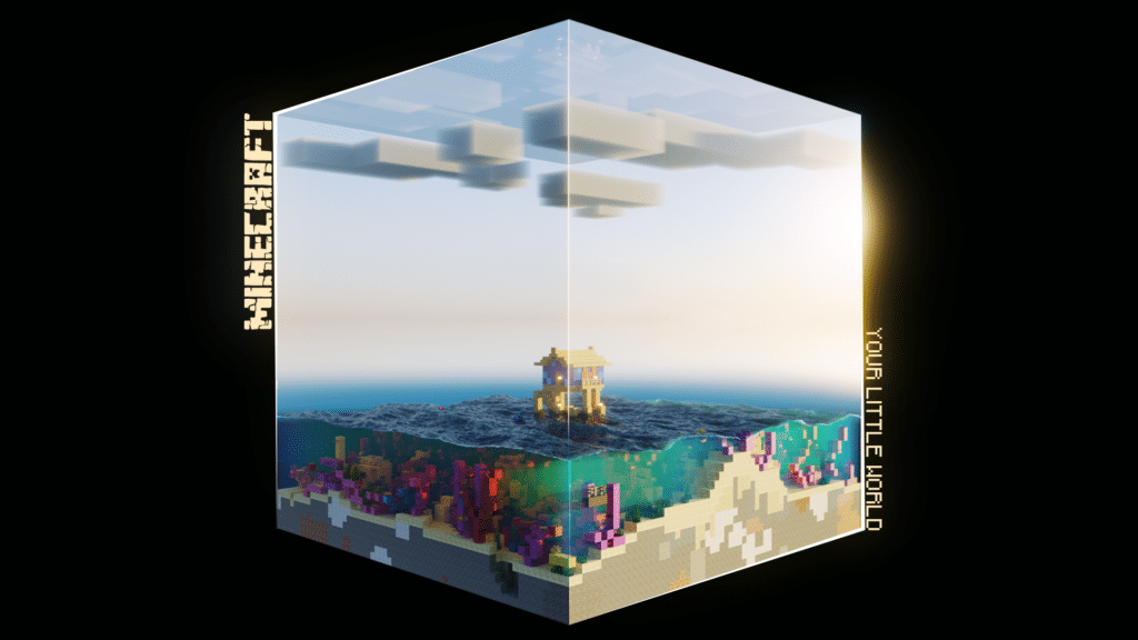 Minecraft Day Cube Wallpaper