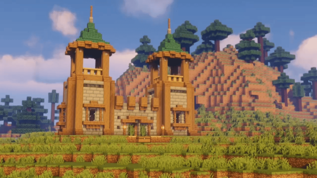 Minecraft Fantasy Castle Идея База выживания