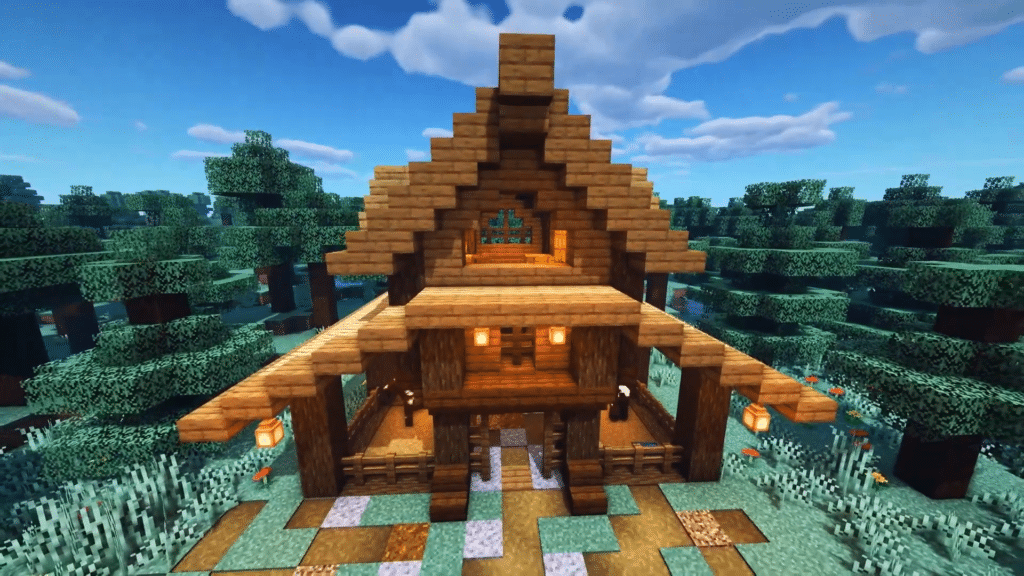 Medieval Barn Minecraft Building Design