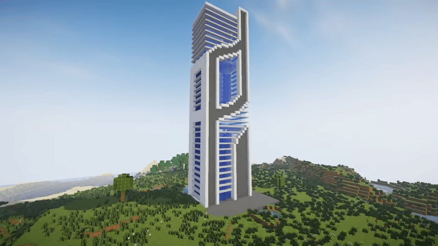 minecraft modern tower