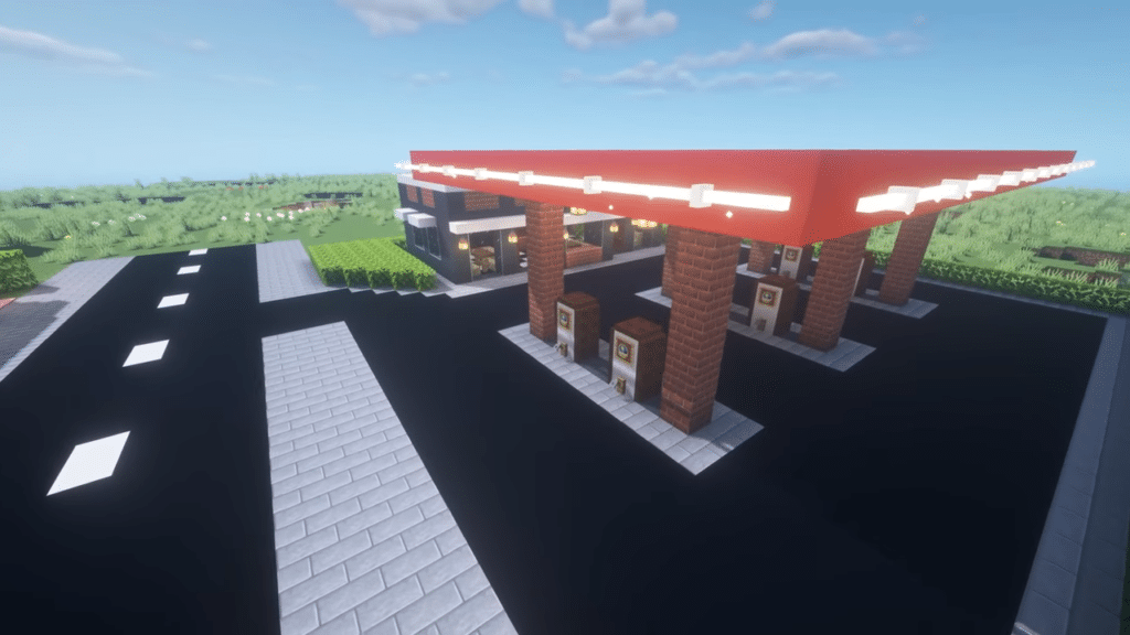 Station service dans Minecraft